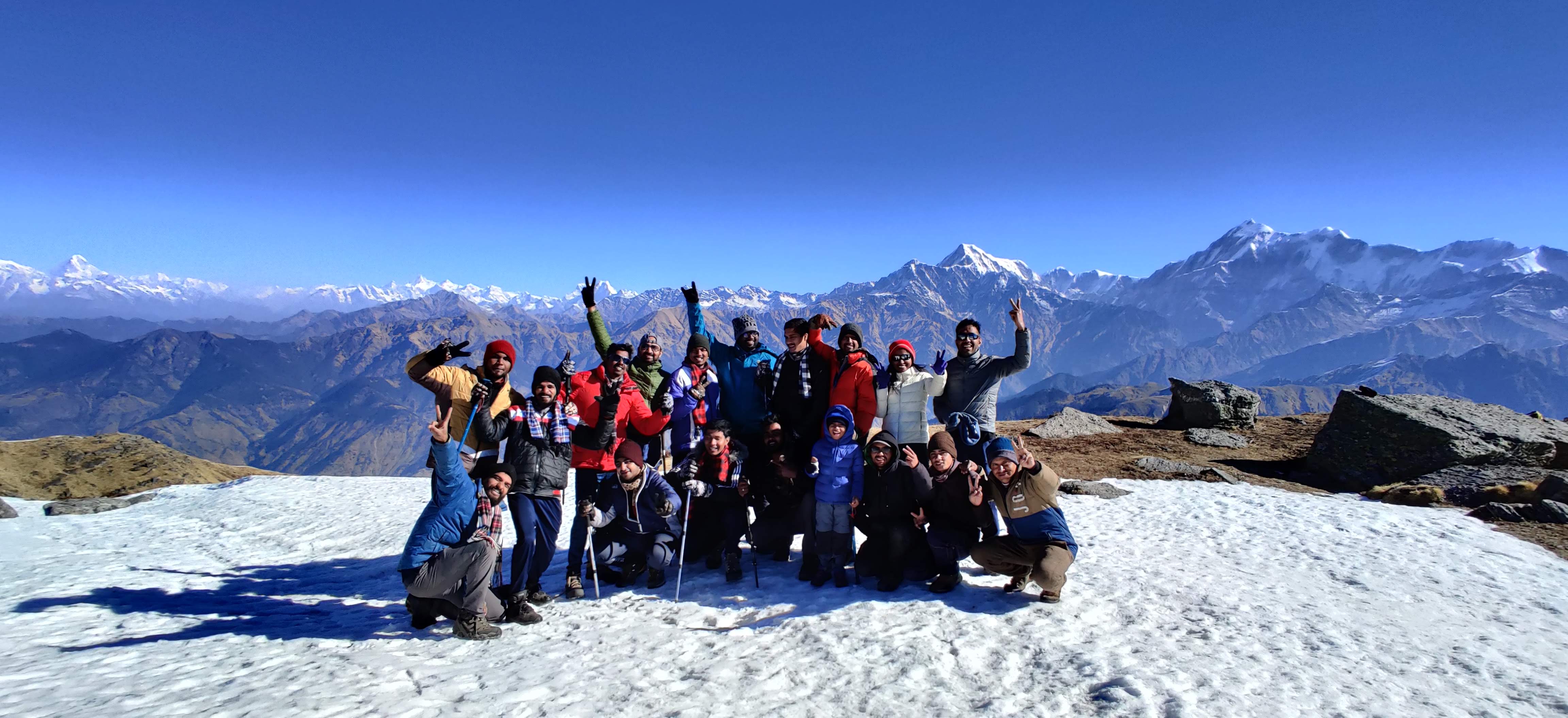 Group summit panorama